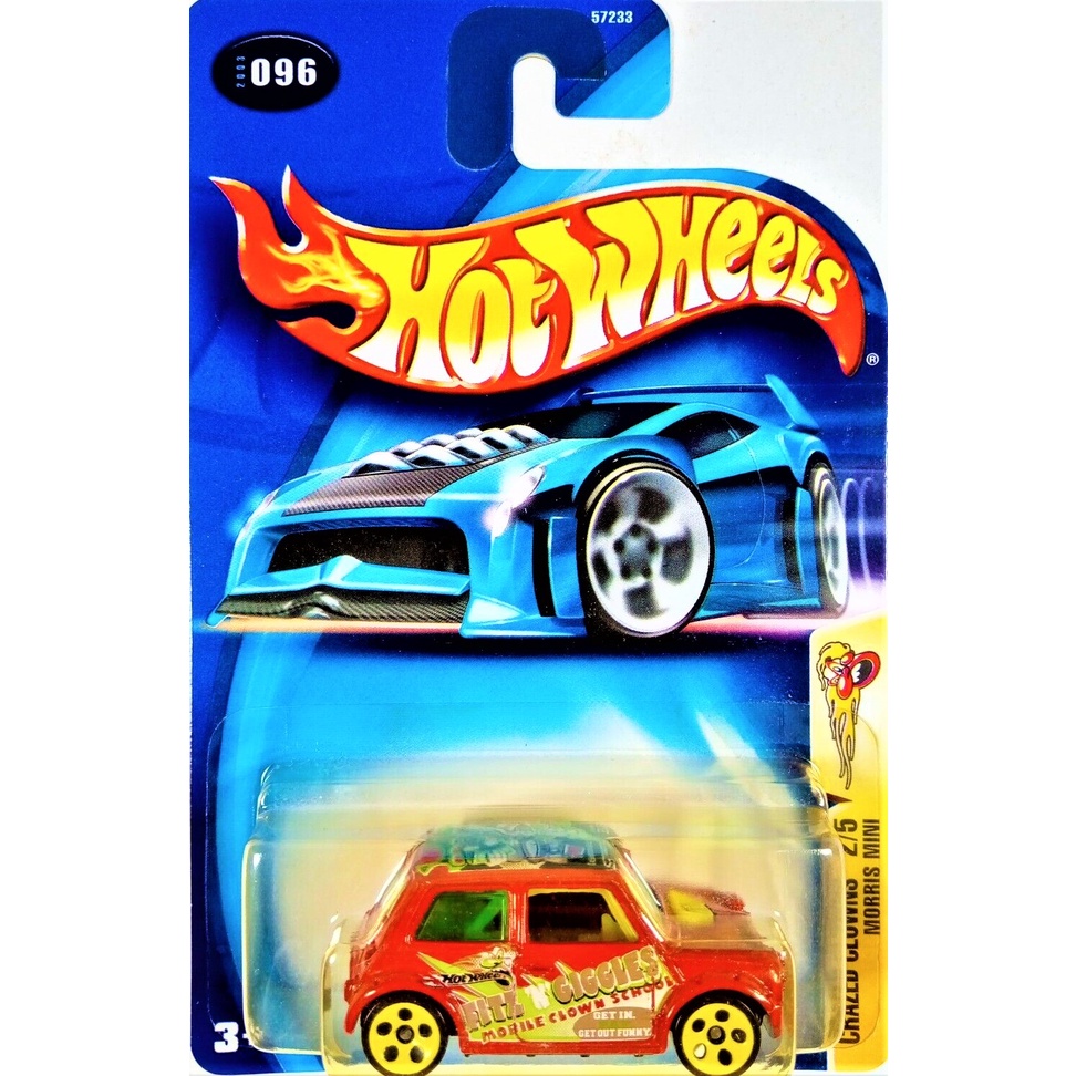 Hot Wheels Morris Mini Cooper #096 2003 Crazed Clowins 1:64