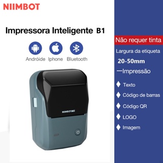 [Versão Mini b21] Papel De Etiquetas Térmicas Bluetooth Portátil Niimbot B1 Para Impressora