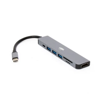 Adaptador Hub Type-c 7 Em 1 Com Saída Hdmi/usb/Usb-c
