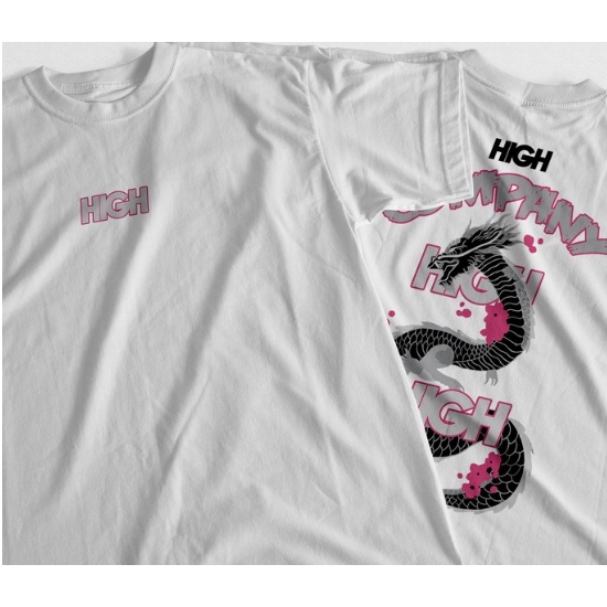 Camiseta Dragão Chinês Rosa High