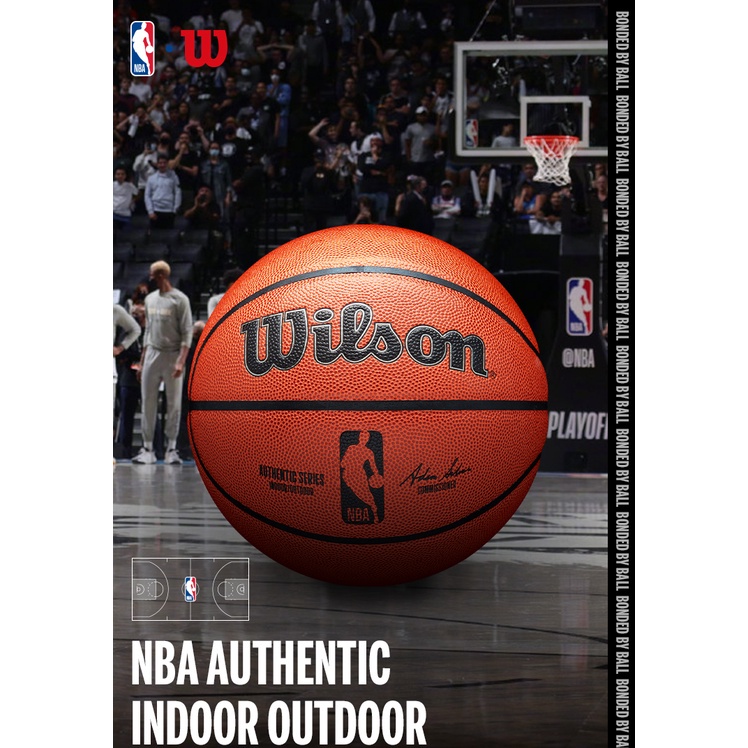 Official NBA Authentic Indoor / Outdoor Game Basketball by Wilson