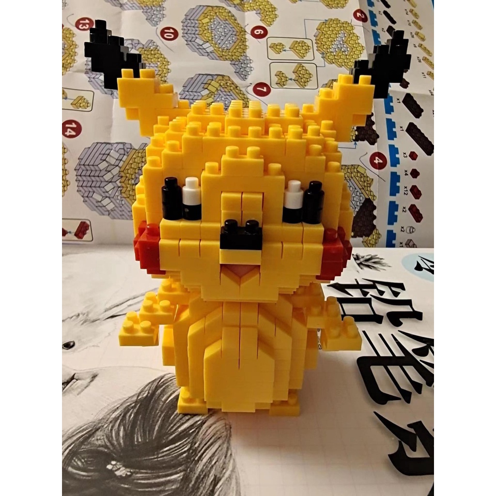 Perfumado Lego Minifigures Pokemon Pikachu Blocos De Derramar