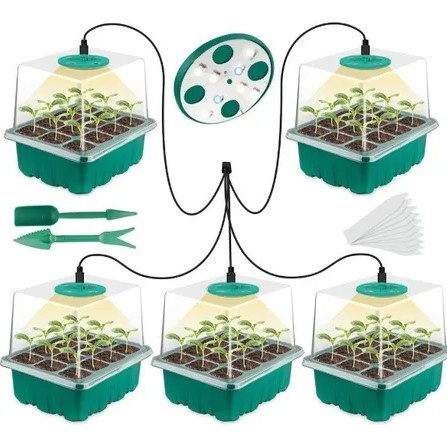 Estufa Germinação Propagator 12 Células Com Luz Led 10w Grow