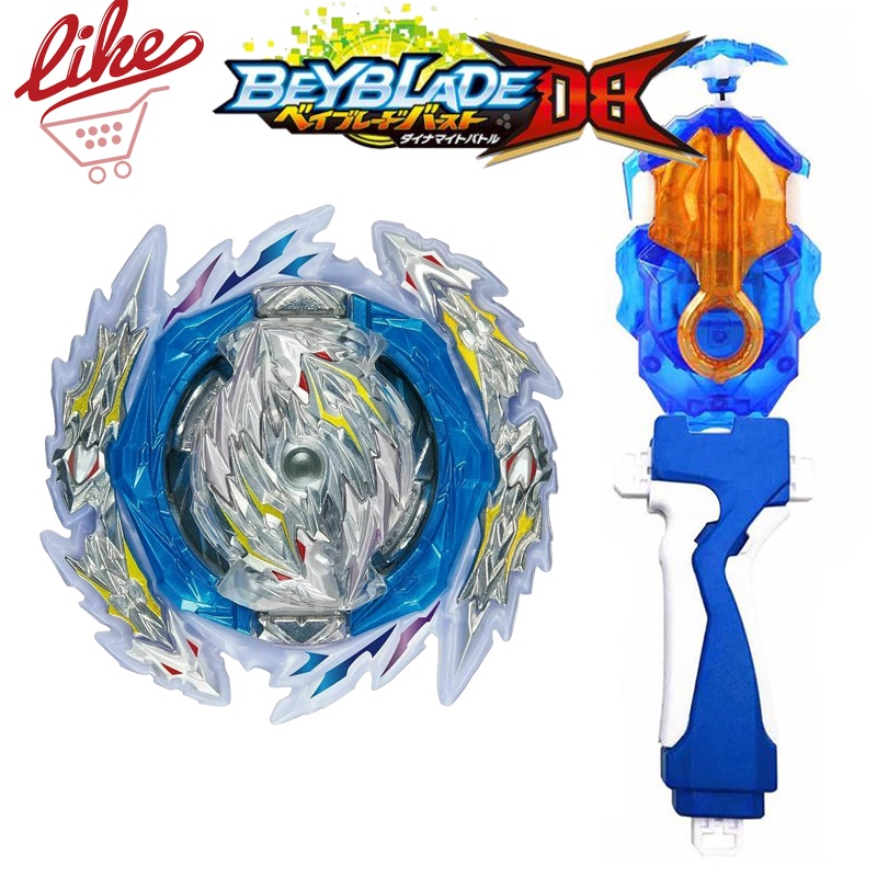 B-187 Salvador Valkyrie.sh-7 Com Beyblade Lançador Lr Azul