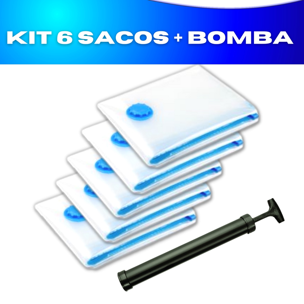 Kit 5 Sacos À Vácuo 60x50 Organizador Toalhas Roupas