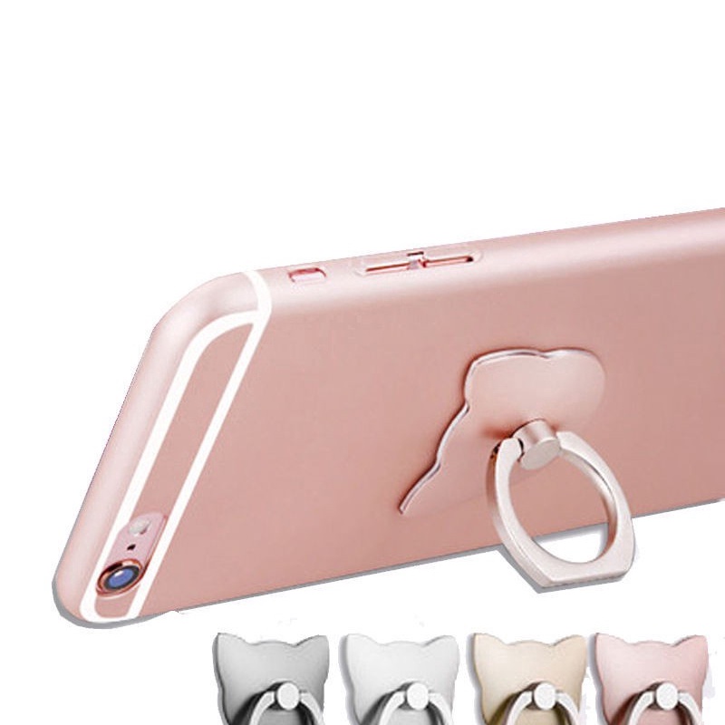 Anel Suporte Para Celular Smartphone Cores Rosa E Prata Shopee Brasil