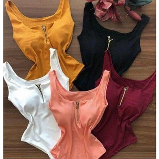 Kit 5 Body Regata Decote Ziper Com Bojo Super Lindo.