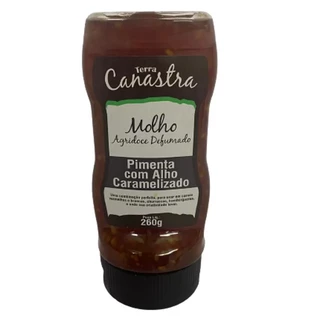 Molho de Pimenta Agridoce defumado com alho caramelizado artesanal Terra Canastra 260g
