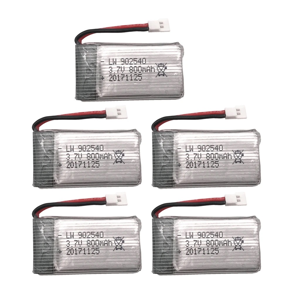 Bateria Drone Syma X5 902540 3.7v 800mah 25c Quadricóptero RC Lipo x5, x5c, x5sc, x5sw, tt, m68, mjx, x705c, sg600