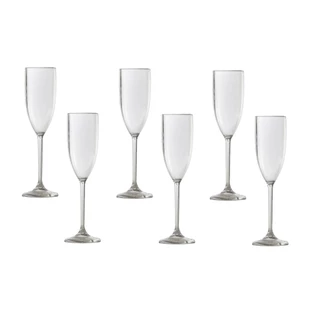 Kit 6 Taça Para Champanhe Espumante Brindar Acrilico 160ml