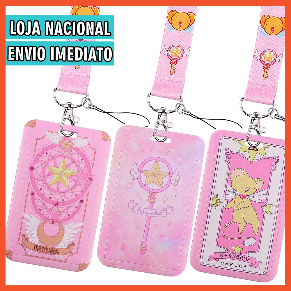 Sakura Card Captors - Chaveiro com Cordão e Porta Crachá