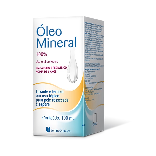Oleo Mineral 100ml Laxante E Pele Ressecada União Química | Shopee Brasil