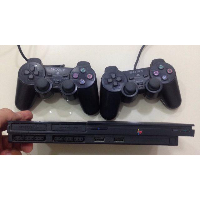 Vídeo Game Playstation 2 Ps2 Slim Completo+ 02controles+ 43 J0gs