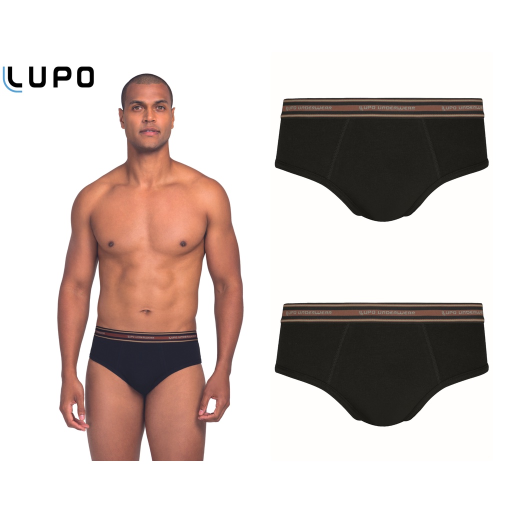Kit 2 Cuecas Lupo Slip 524 Masculina Algodão Original Underwear