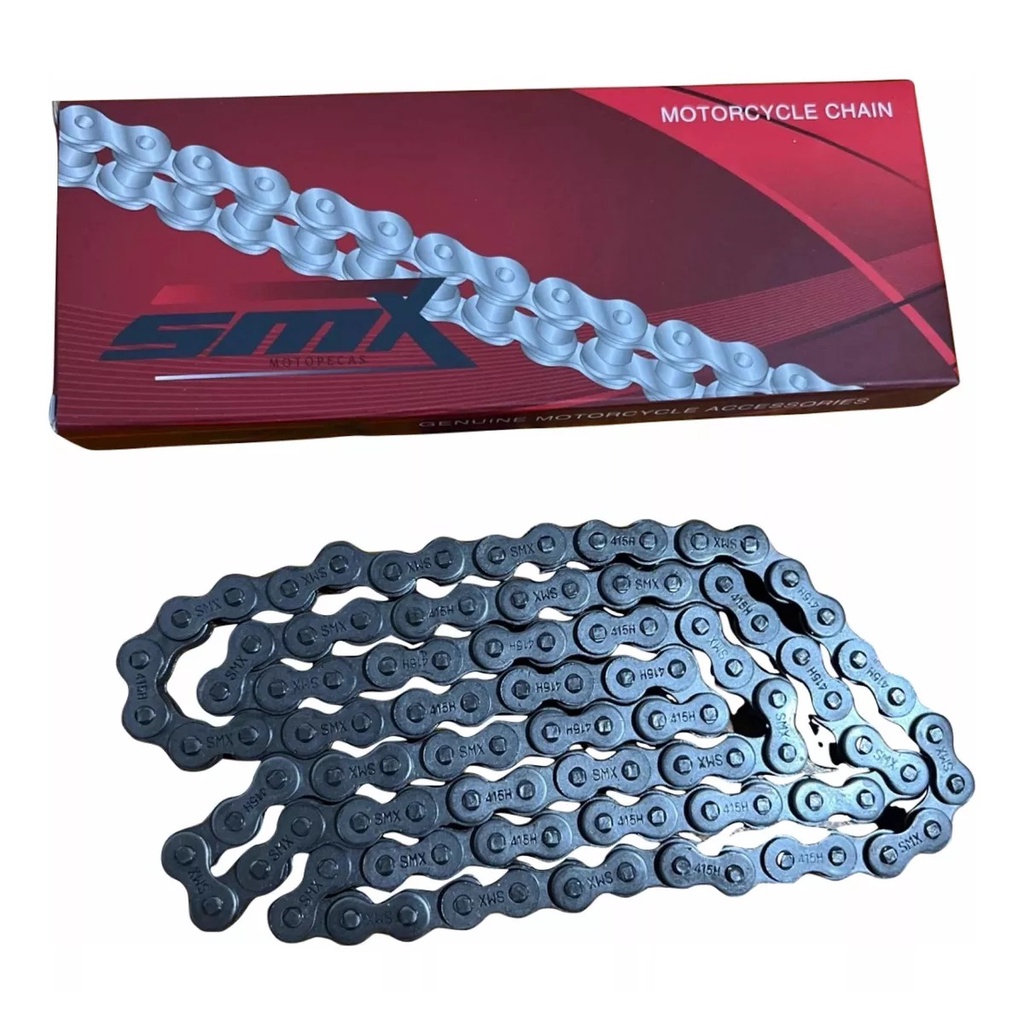Corrente Para Mobilete E Bicicleta Motorizada 415H X 110 | Shopee Brasil