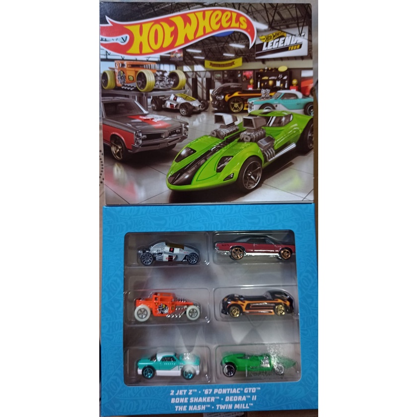 Kit 6 miniaturas LEGENDs Hot Wheels - Conjunto com 6 carrinhos Hot