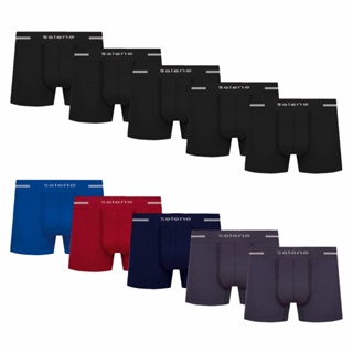 Kit 10 Cuecas Masculina Box Sem Costura Selene