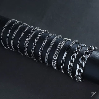 Pulseira de Corrente Aço Inox 316L Não enferruja Não fica Preto Joia Eterna Bracelete Masculino cor Prata Qualidade
