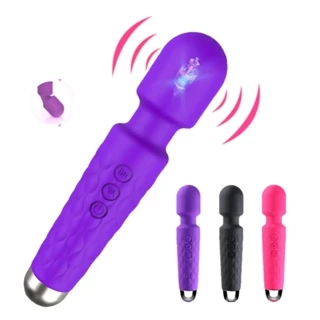 Vibrador Massageador Clitoriano Varinha Mágica Recarregável 20 modos de vibraçaõ  ZDB-08 em Oferta na Shopee