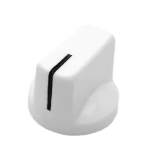 Knob Para Pedal Branco Com Marcação