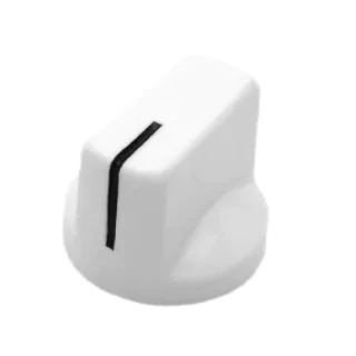 Knob Para Pedal Branco Com Marcação