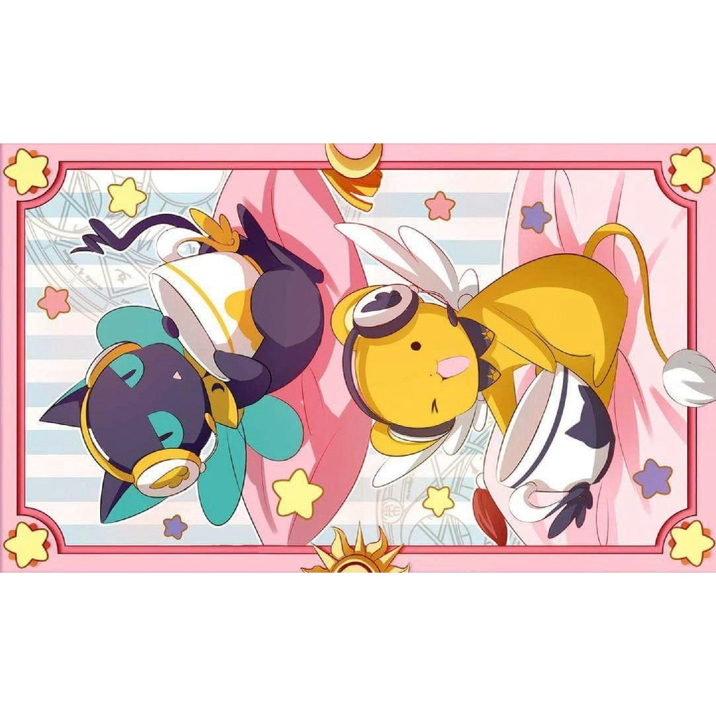 Mouse pad Gamer Sakura Kero e Spinel Emborrachado 58 x 30 cm