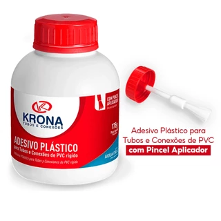 Cola Adesivo Plástico PVC Com Pincel 175g Para Tubos E Conexões água fria O MELHOR PREÇO