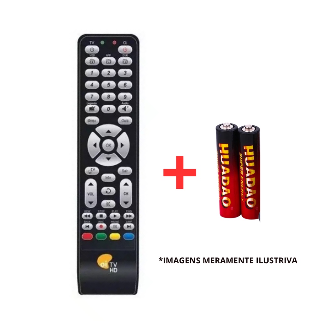 Controle Remoto Inteligente Receptor Oi Tv Todos modelos HDTV Etrs35 ...