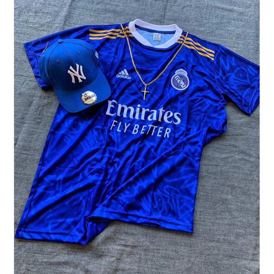 Blusa do real madrid 2024 azul