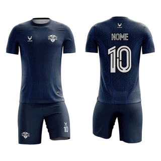 Uniforme Jogador Futebol Camiseta e Calção Dry Fit Personalizado Mod 8