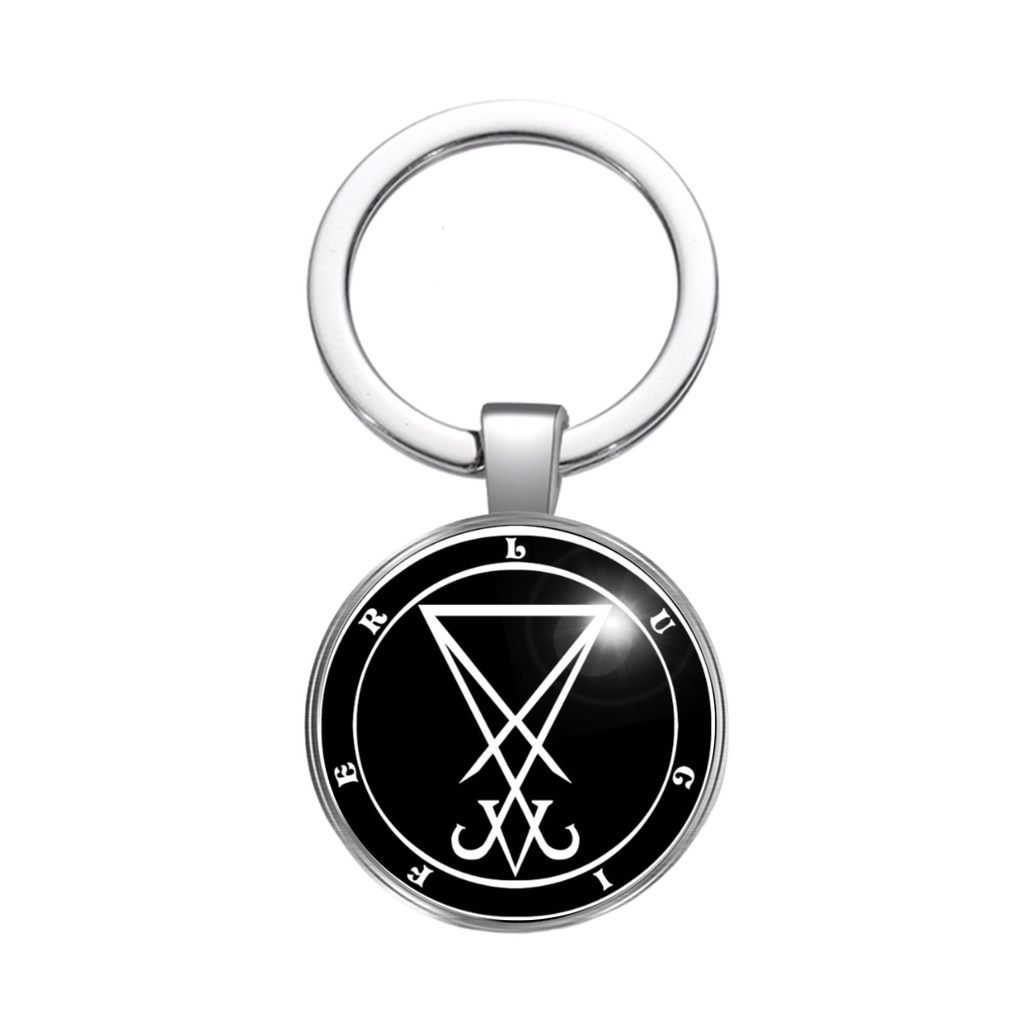 小物 Lucifer Sigilo De Lúcifer E Ouroboros Pingente Em Aço ,,zx