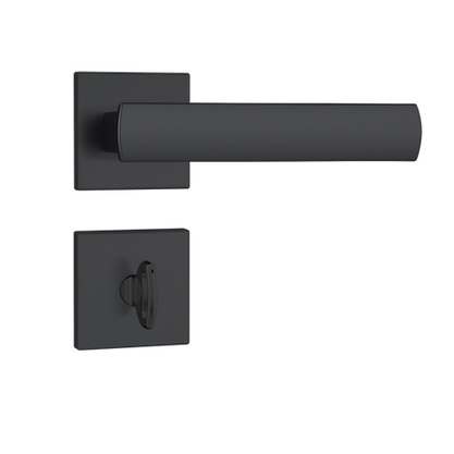 Fechadura BANHEIRO 823/35 Preto Fosco QUADRADO STAM