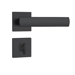 Fechadura BANHEIRO 823/35 Preto Fosco QUADRADO STAM