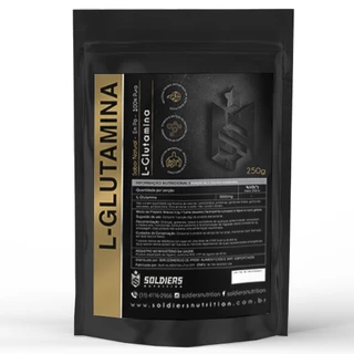 L-Glutamina 250g - 100% Pura Importada - Soldiers Nutrition