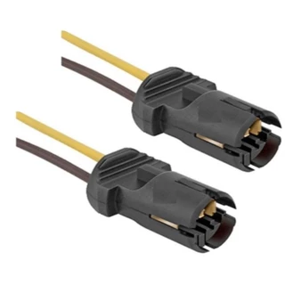 Par Chicote Soquete Conector Lâmpada Pingo T10 Farolete Luz de Posição