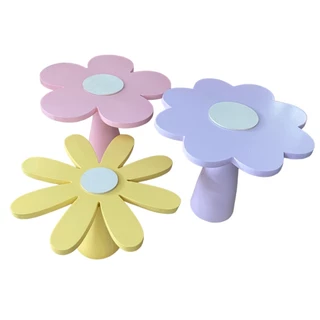 Trio de boleiras Flores