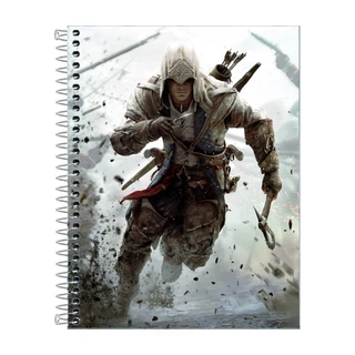 Caderno 10 Matérias 160 Folhas Personalizado Assassin´s Creed