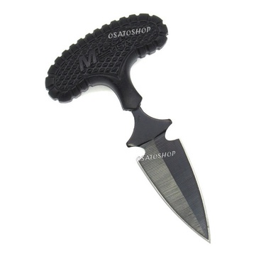 Faca T Push Dagger M Fighter Preto Tech Osato Kn Ergonômica + Bainha
