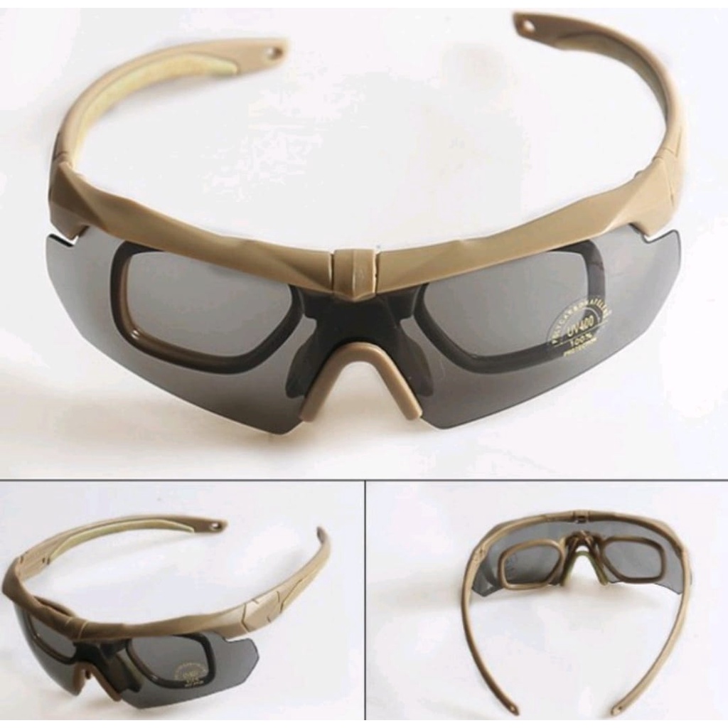 ESS Crossbow 3 Lentes Óculos Táticos De Ciclismo De Proteção