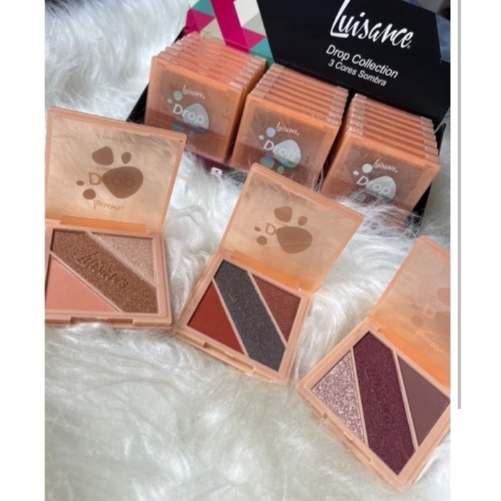 Paleta De Sombra Trio Drop Collection Luisance Do Matte Ao Brilhante ...