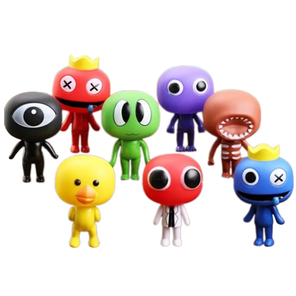 8 Bonecos Rainbow Friends E Doors Roblox Funko Pop Jogo