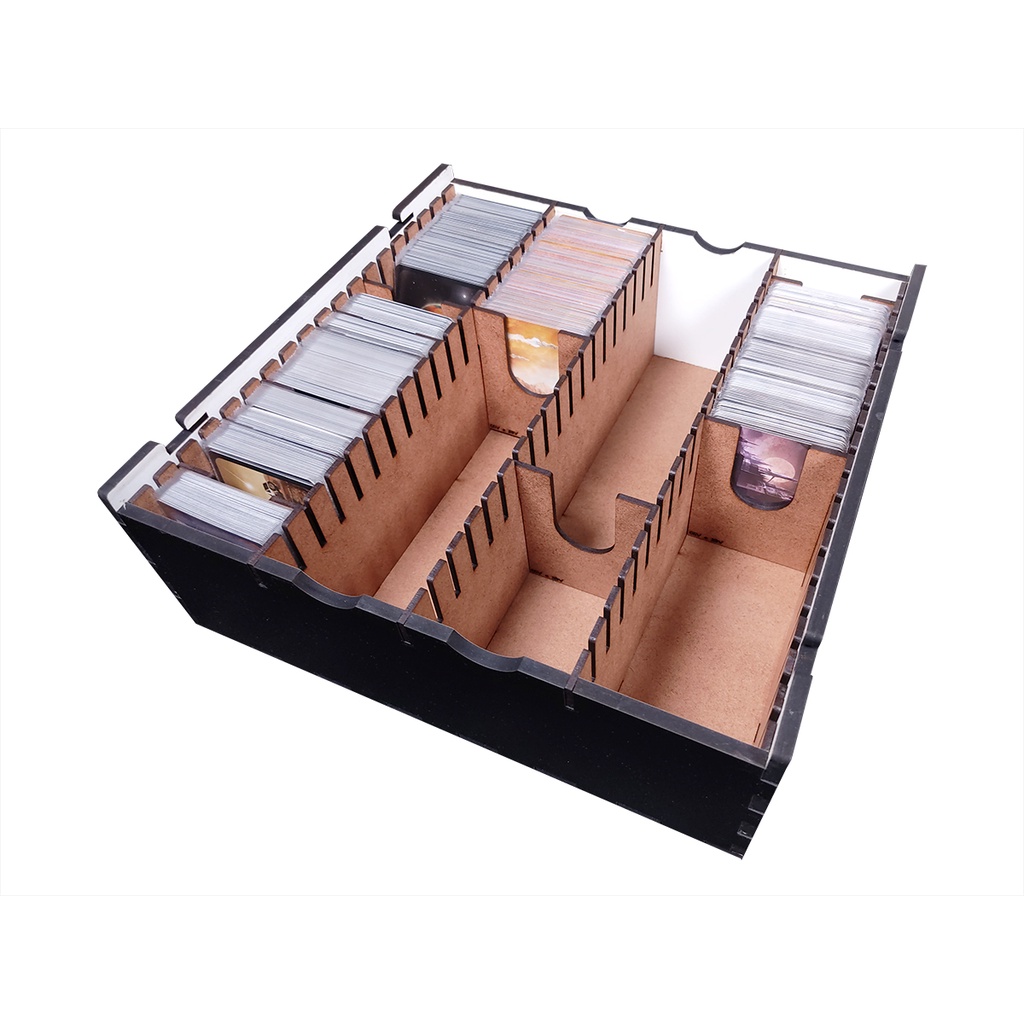 Caixa organizadora para Card Games (Genérico) - Modelo Vertical BLACK