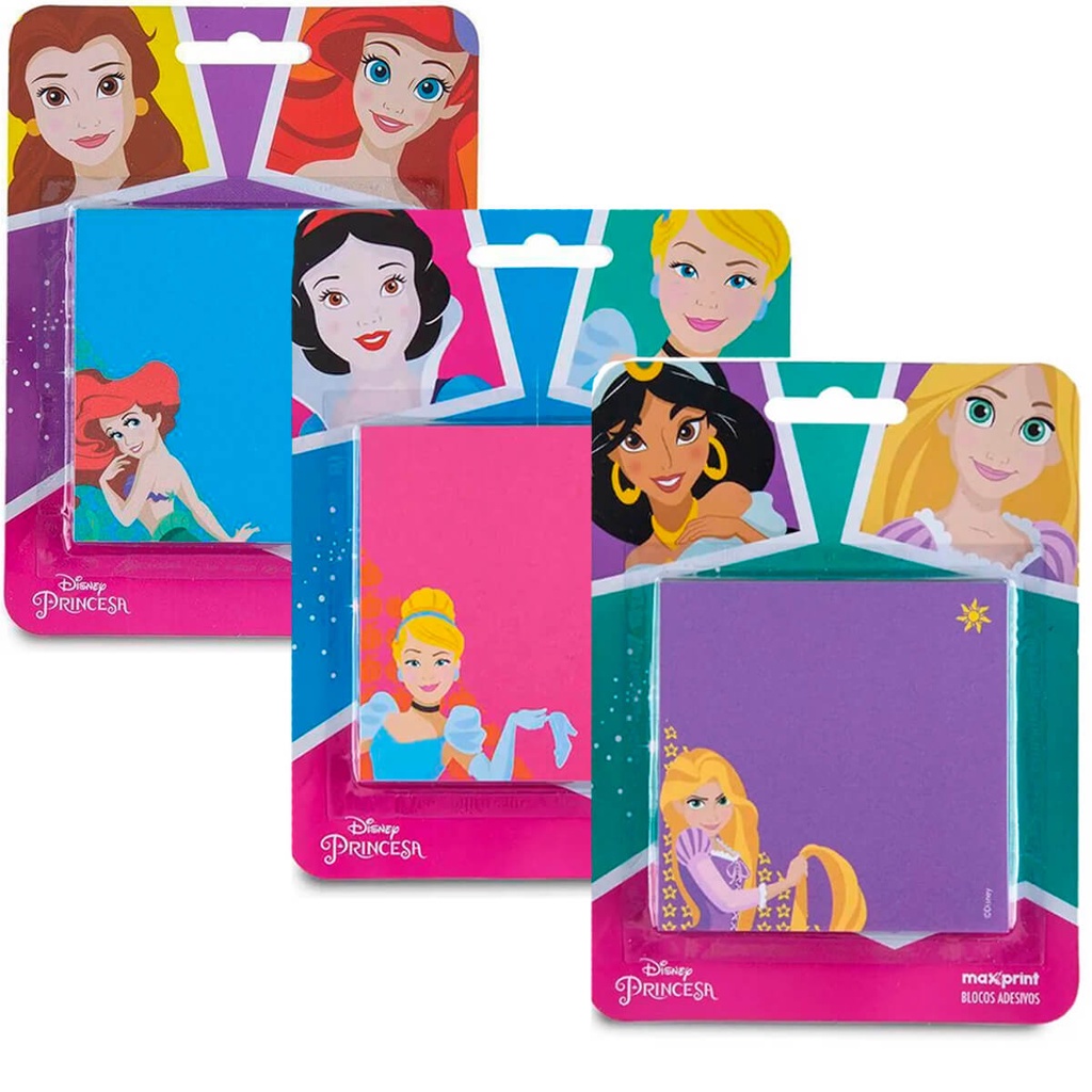 Bloco Adesivo Disney Princesas 76x76 100 Folhas Maxprint Shopee Brasil 3531