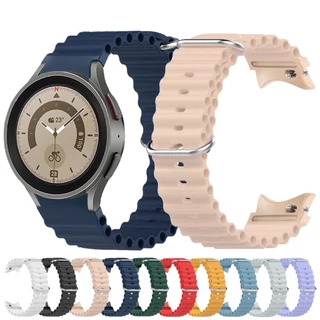 Pulseira De Silicone Oceânica Para Samsung Galaxy 42mm 46mm/Watch4/5/6-40/44mm Watch5 Pro