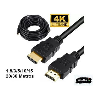 Cabo Hdmi Ultra Hd 4k Alta Resolução 1080p Tv CFTV comprimento 1.8m/3m/5m/10m/15m/20m/30m