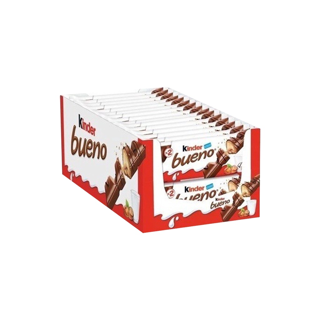 Chocolate Kinder Bueno Ao Leite 39g C/15un Ferrero Shopee Brasil