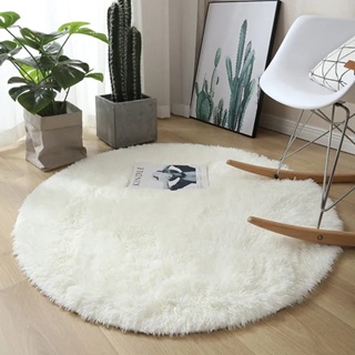 Tapete Redondo Peludo 1 m diâmetro p/ decoração sala quarto