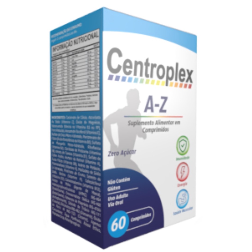 CENTROPLEX A-Z- Mix de Vitaminas e Minerais | Shopee Brasil