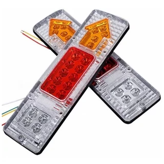 Par de Lanterna Traseira Led 29,5cm Caminhão Carreta Seta Ré Freio Lorben em Oferta na Shopee