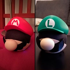 Suporte Para Alexa Echo Dot 4 - Tema Mario Ou Luigi